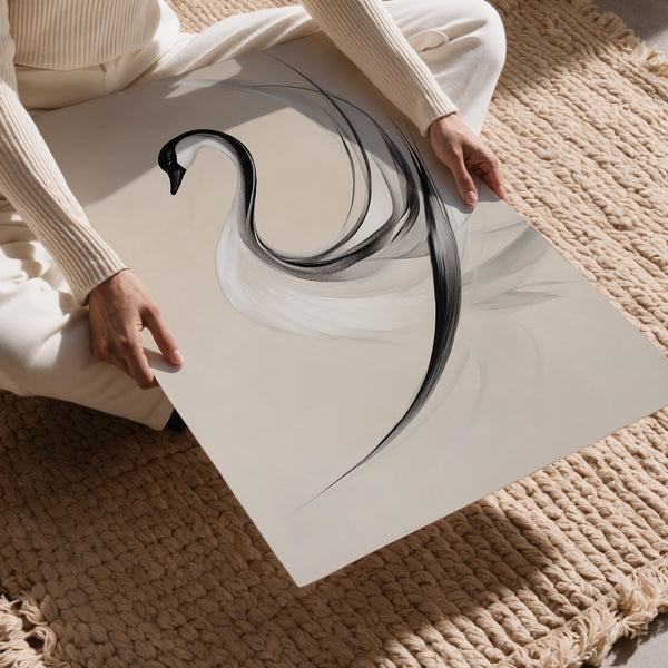 Elegant Swan in Motion