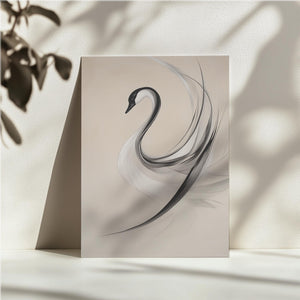 Elegant Swan in Motion