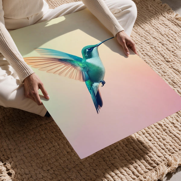 Vibrant Hummingbird in Flight