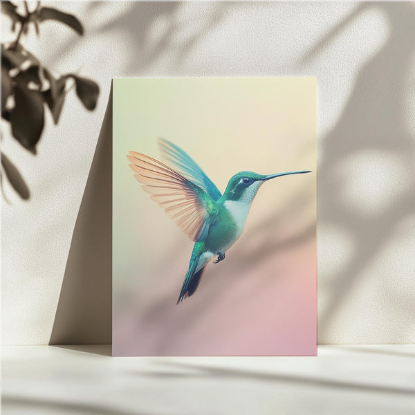 Vibrant Hummingbird in Flight
