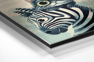Quirky Cat and Zebra