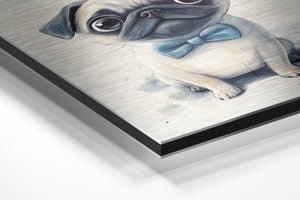 Dapper Pug with Bowtie