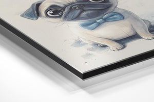 Dapper Pug with Bowtie