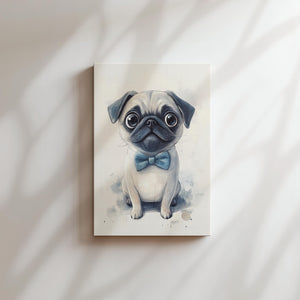 Dapper Pug with Bowtie