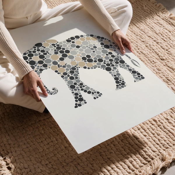 Dotted Elephant Art