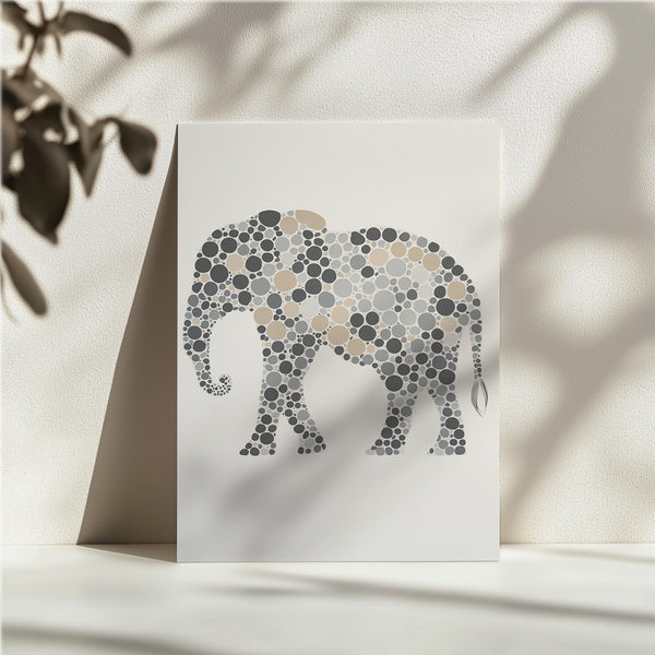 Dotted Elephant Art
