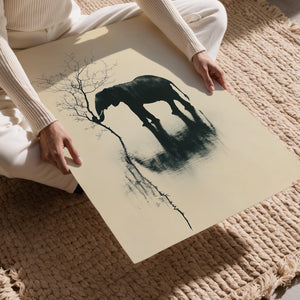 Elephant Water Reflection