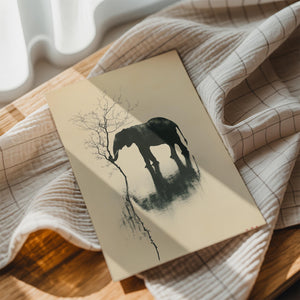 Elephant Water Reflection