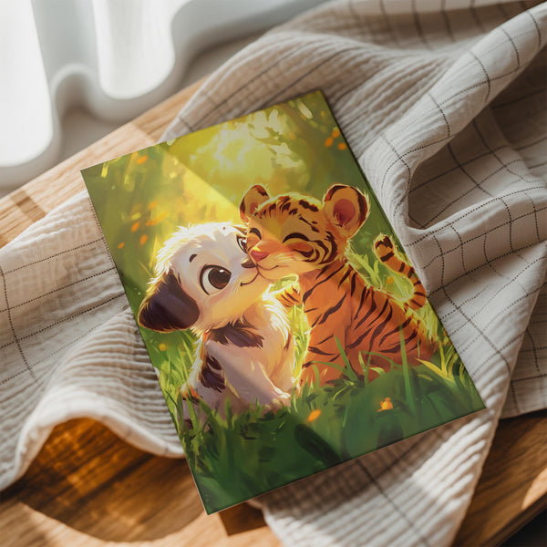 Puppy and Tiger Cub