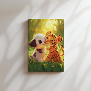 Puppy and Tiger Cub
