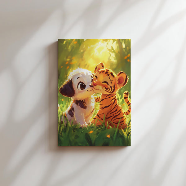 Puppy and Tiger Cub