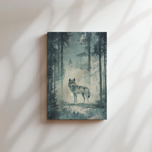 Lone Wolf in Forest