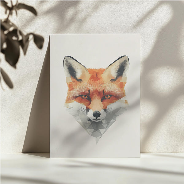 Geometric Fox Head