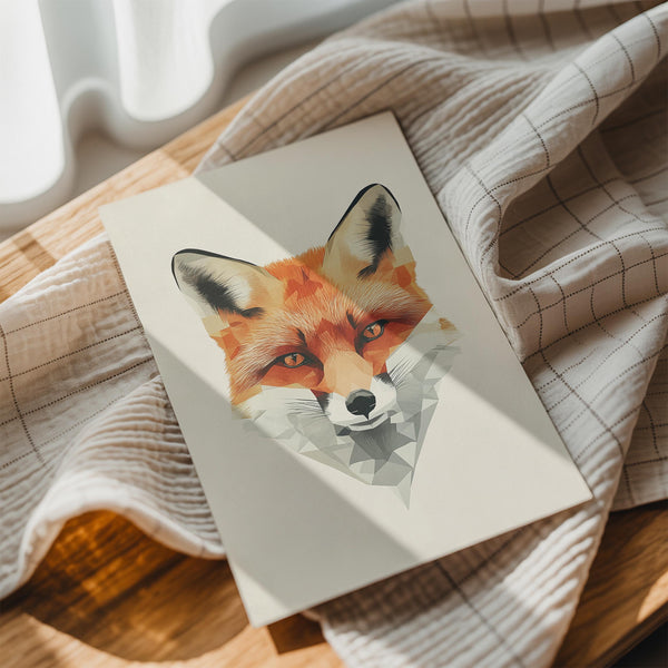Geometric Fox Head