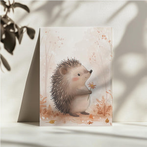 Hedgehog with Flower