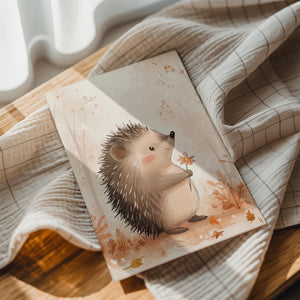 Hedgehog with Flower
