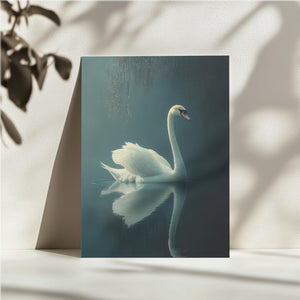 Serene White Swan