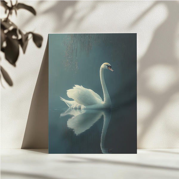 Serene White Swan