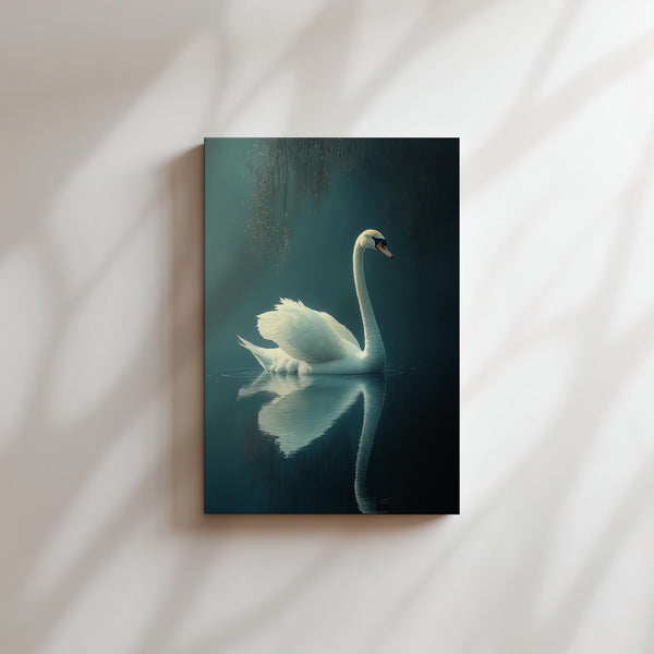 Serene White Swan