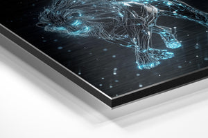 Digital Wireframe Lion