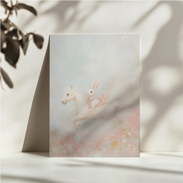 Fantasy Rabbit on Horse