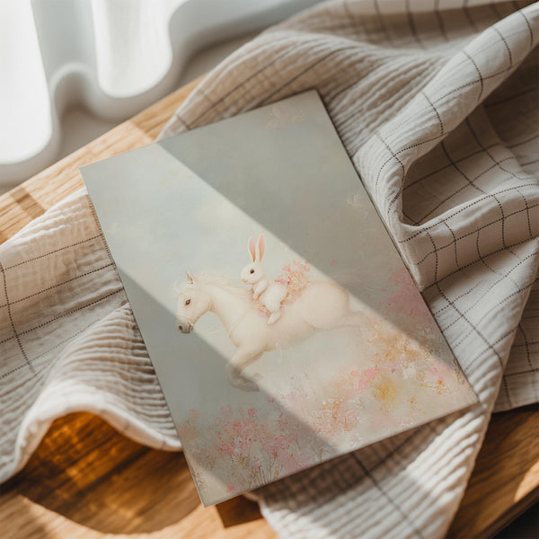 Fantasy Rabbit on Horse