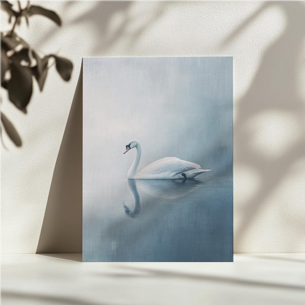 Tranquil Swan Reflection
