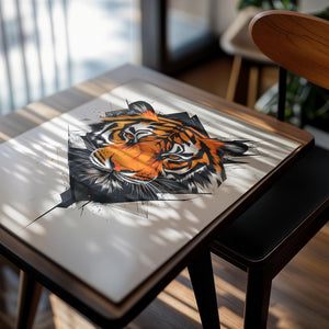 Geometric Tiger Portrait