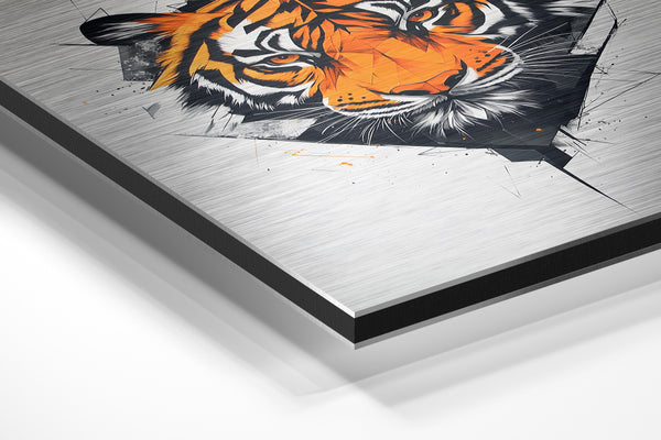 Geometric Tiger Portrait