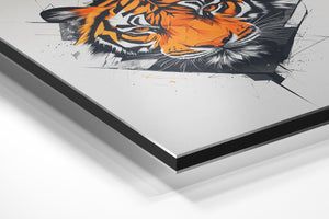 Geometric Tiger Portrait