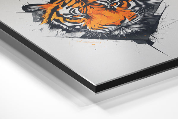 Geometric Tiger Portrait