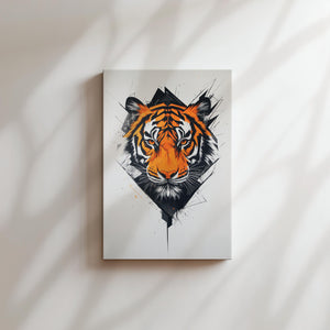 Geometric Tiger Portrait