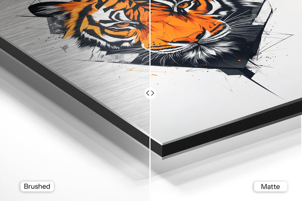 Geometric Tiger Portrait