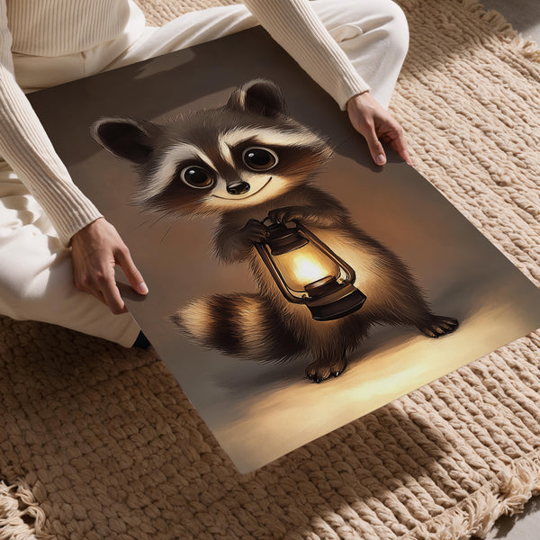 Lantern-Holding Raccoon