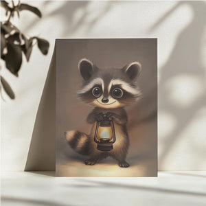 Lantern-Holding Raccoon