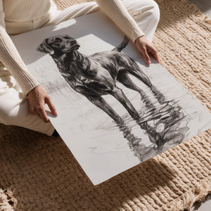 Black Labrador Sketch