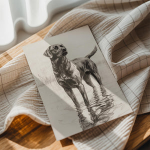 Black Labrador Sketch