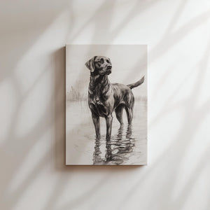 Black Labrador Sketch