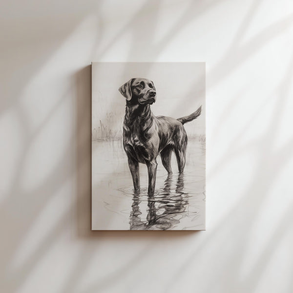 Black Labrador Sketch