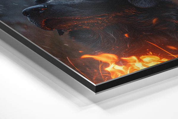 Black Labrador in Rain