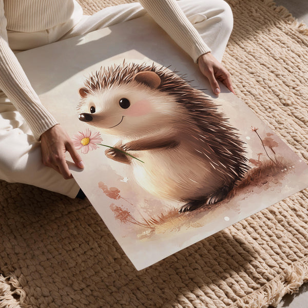 Hedgehog with Flower