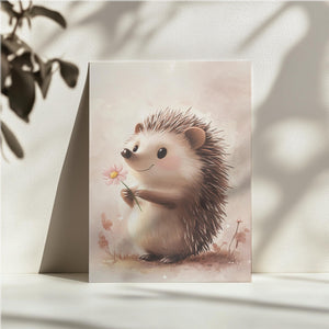 Hedgehog with Flower