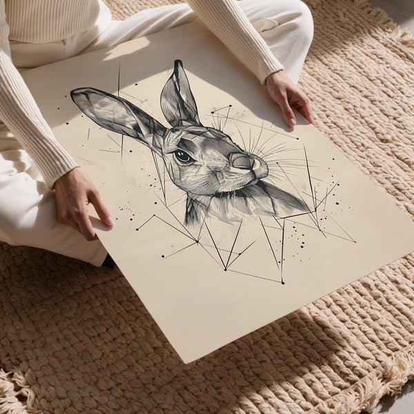 Geometric Rabbit Sketch