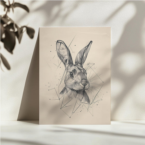 Geometric Rabbit Sketch