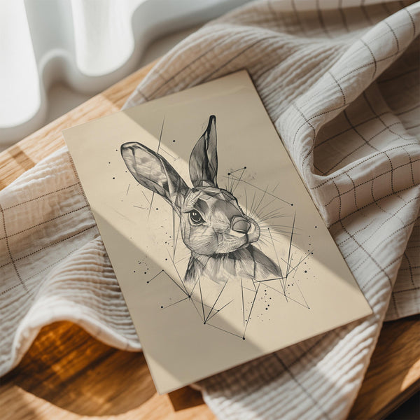 Geometric Rabbit Sketch