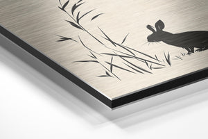 Minimalist Rabbit Silhouette