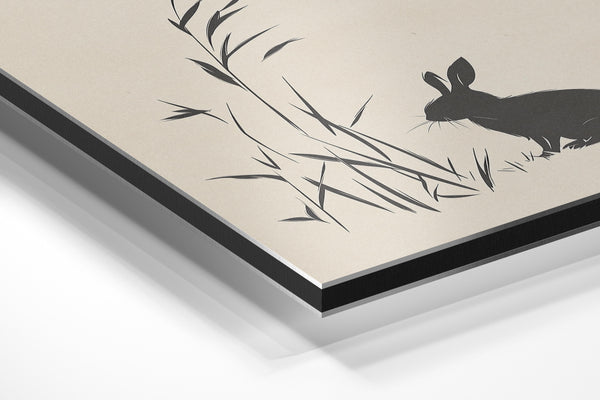 Minimalist Rabbit Silhouette