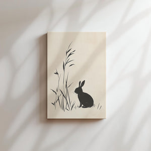 Minimalist Rabbit Silhouette