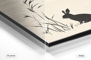 Minimalist Rabbit Silhouette