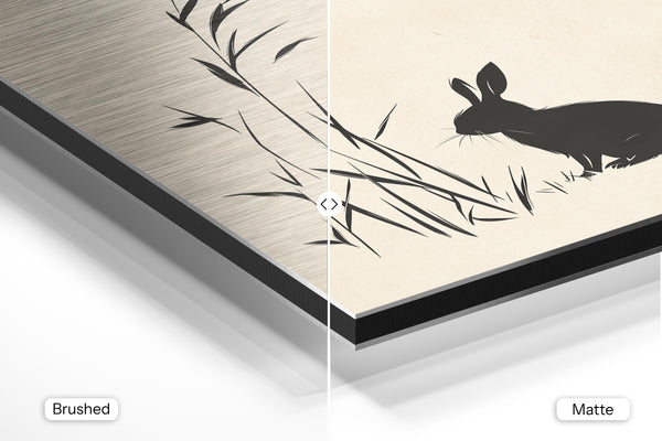 Minimalist Rabbit Silhouette